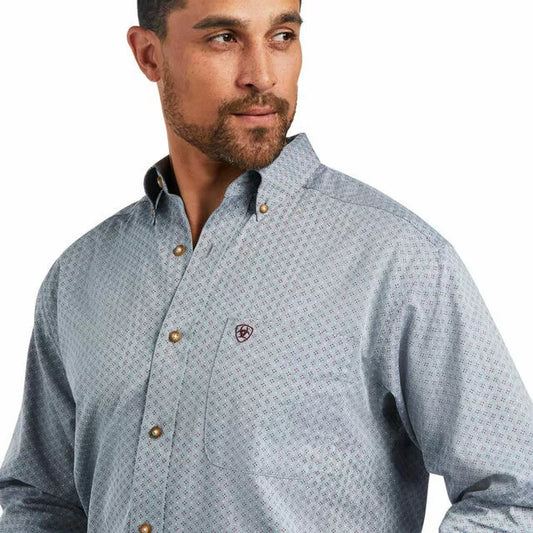 Ariat Classic Fit Gray/Purple Shirt