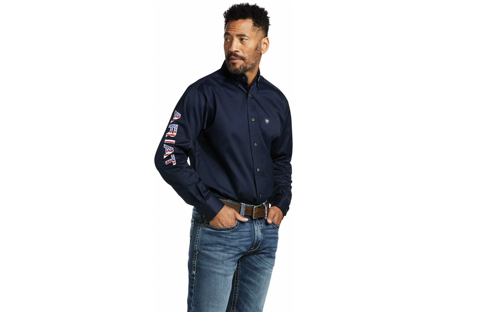 Ariat Navy RWB Team Logo Shirt