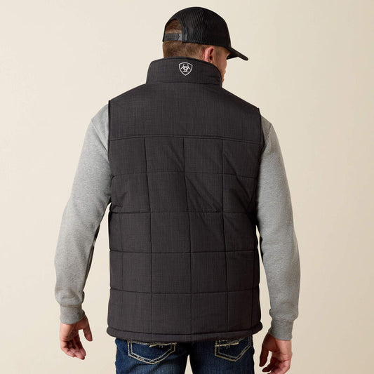 Mens Ariat Crius Insulated Vest Black Phantom