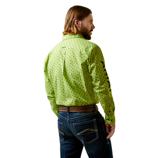 Ariat Team Logo Lime/Black Shirt
