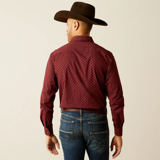 Ariat Modern Fit Burgundy Shirt