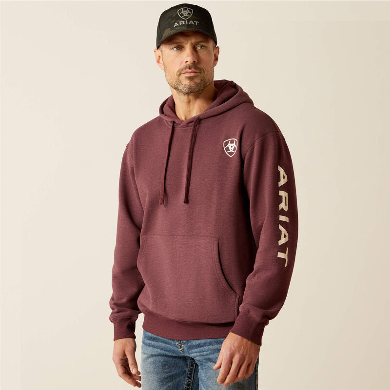 Ariat Mens Logo Hood Malbec