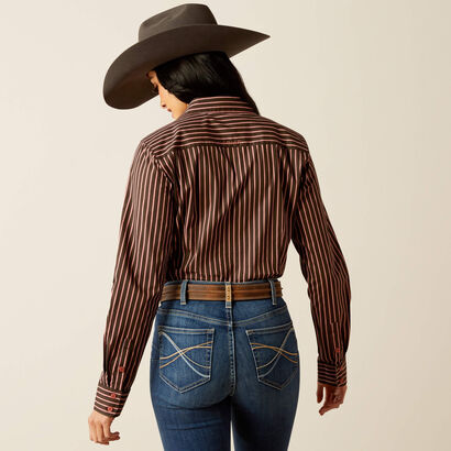 Brown/pink Stripe Buttondown Shirt