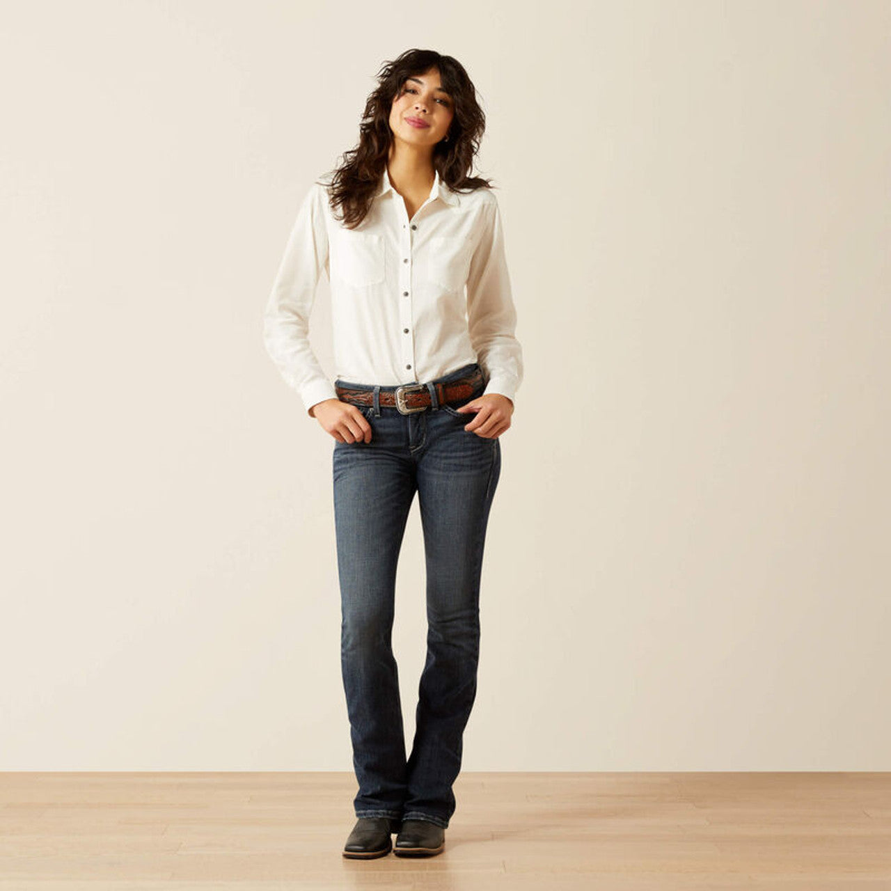 Ariat Womens Cloud Dancer Dobby Buttondown Shirt