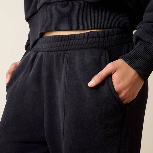 Womens Ariat Compass Collection Black Wide Leg Sweat Pant
