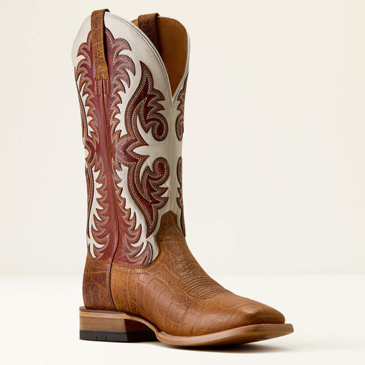 Mens Ariat Gritstone Burnt Honey/Fried Brick Cowboy Boot