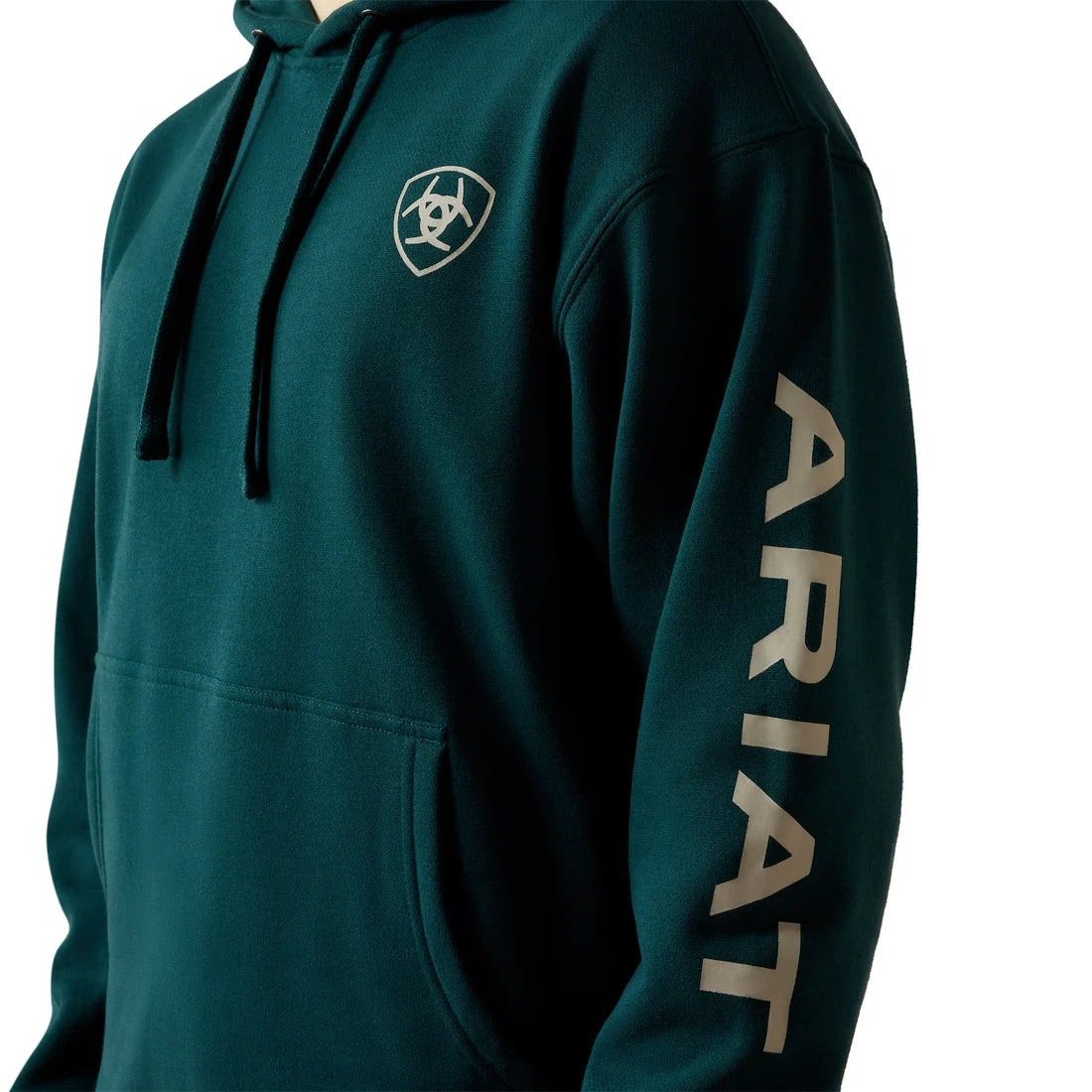 Mens Ariat Sea Moss Logo Hooded Sweatshirt