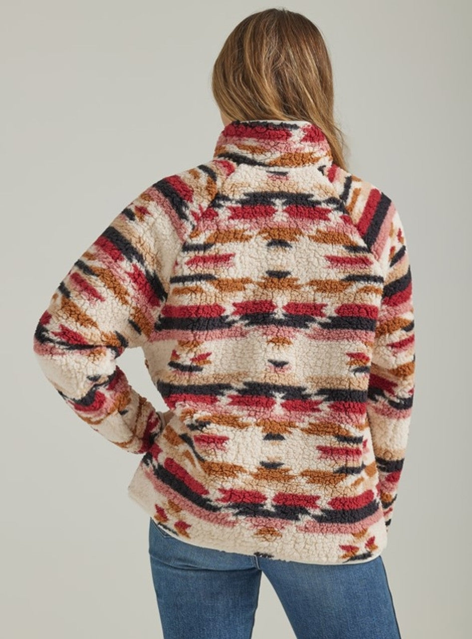 Cream/Red Berber Jacket