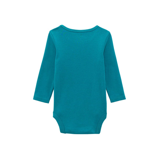 Infant Wrangler Turquoise Long-sleeve Onesie