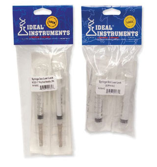 Luer Lock 3 cc syringes 6-pack