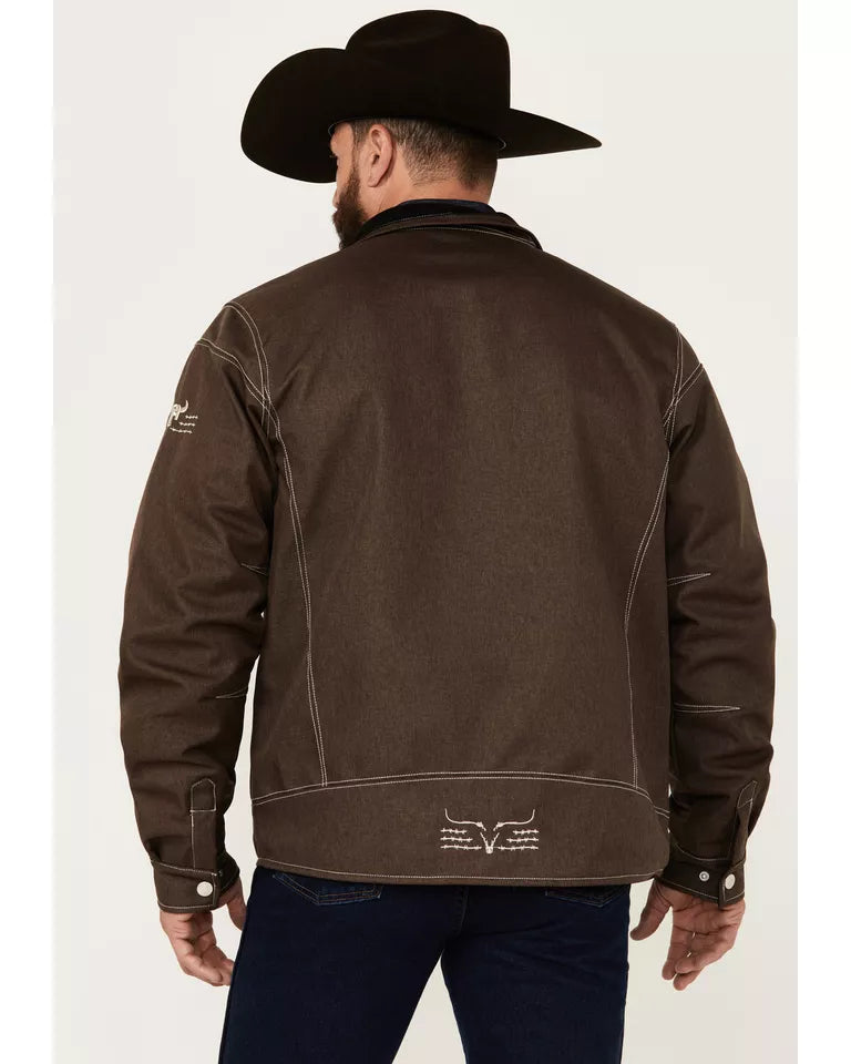 Brown Mens Tech Jacket