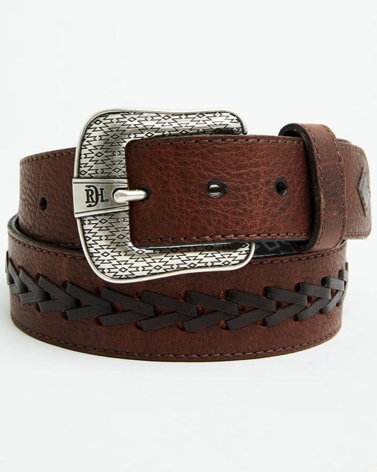 Red Dirt Hat Co Braided Brown Leather Belt