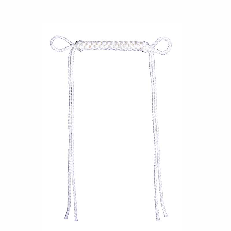 PT Braided White Curb Strap