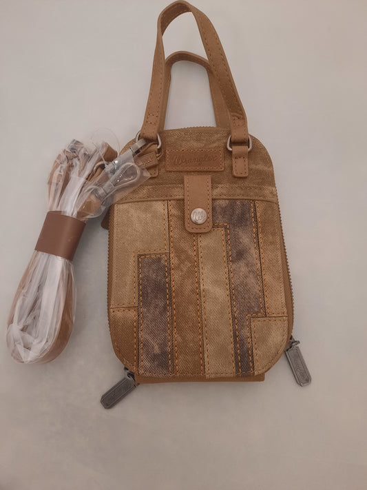 Patchwork Crossbody Wallet