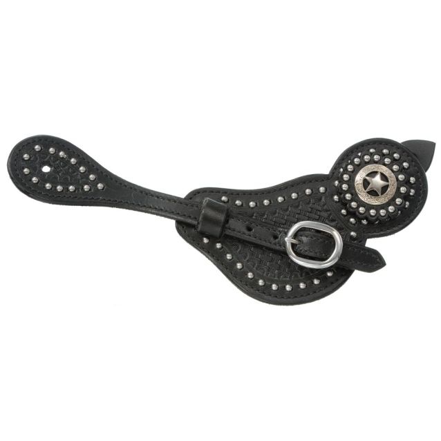 Mens Black Dots Spur Strap