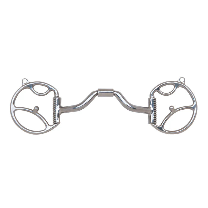 Myler Western Dee Bit w/2 Hooks Ported Barrel