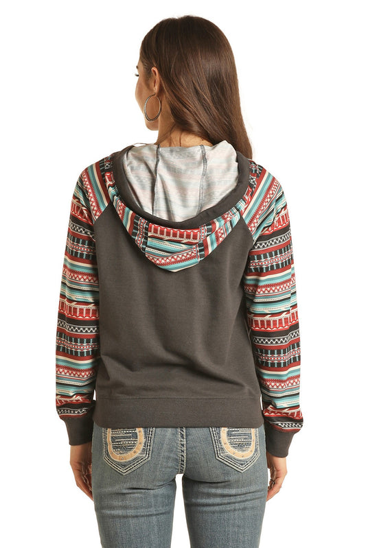 Charcoal Contrast Hoodie