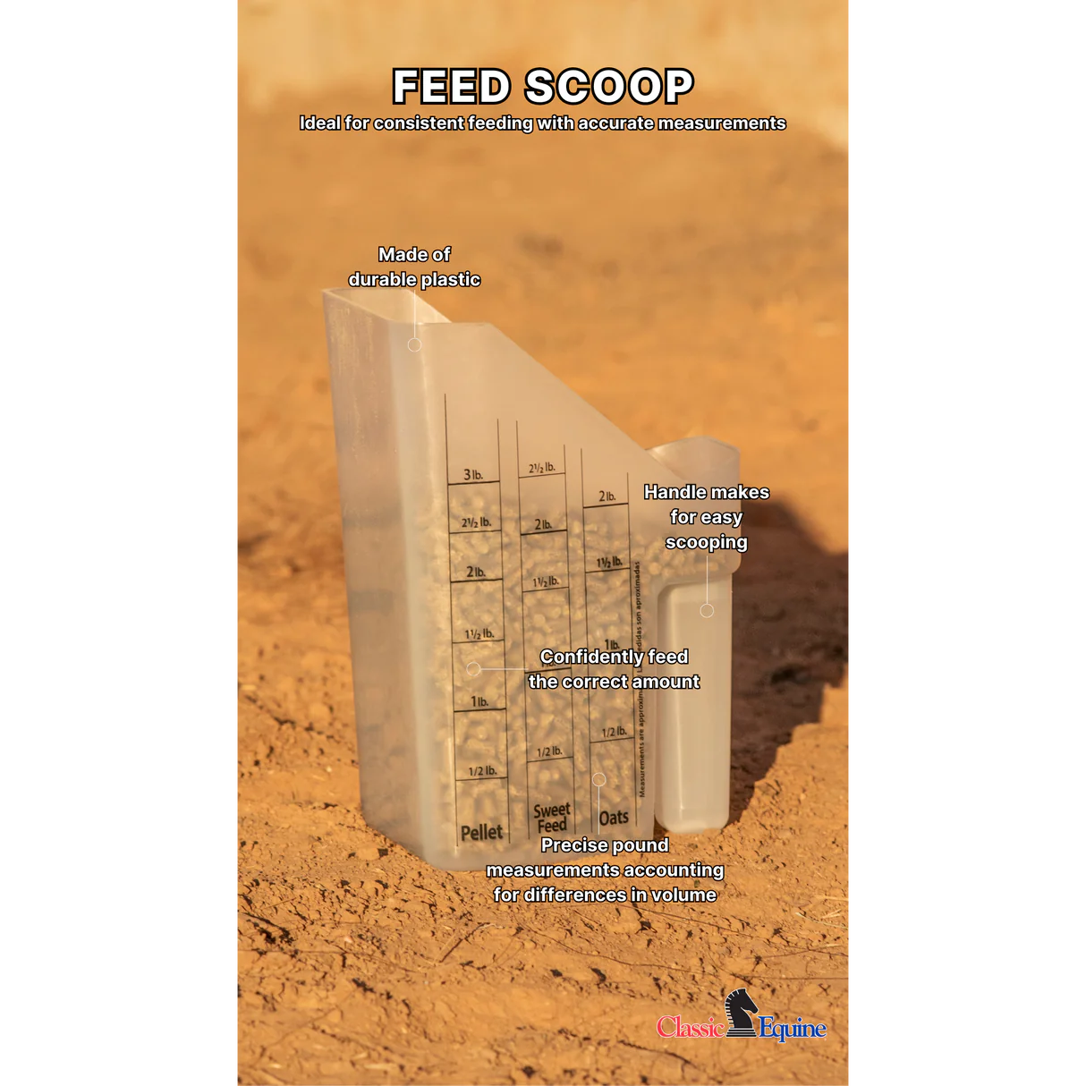 Classic Equine Feed Scoop
