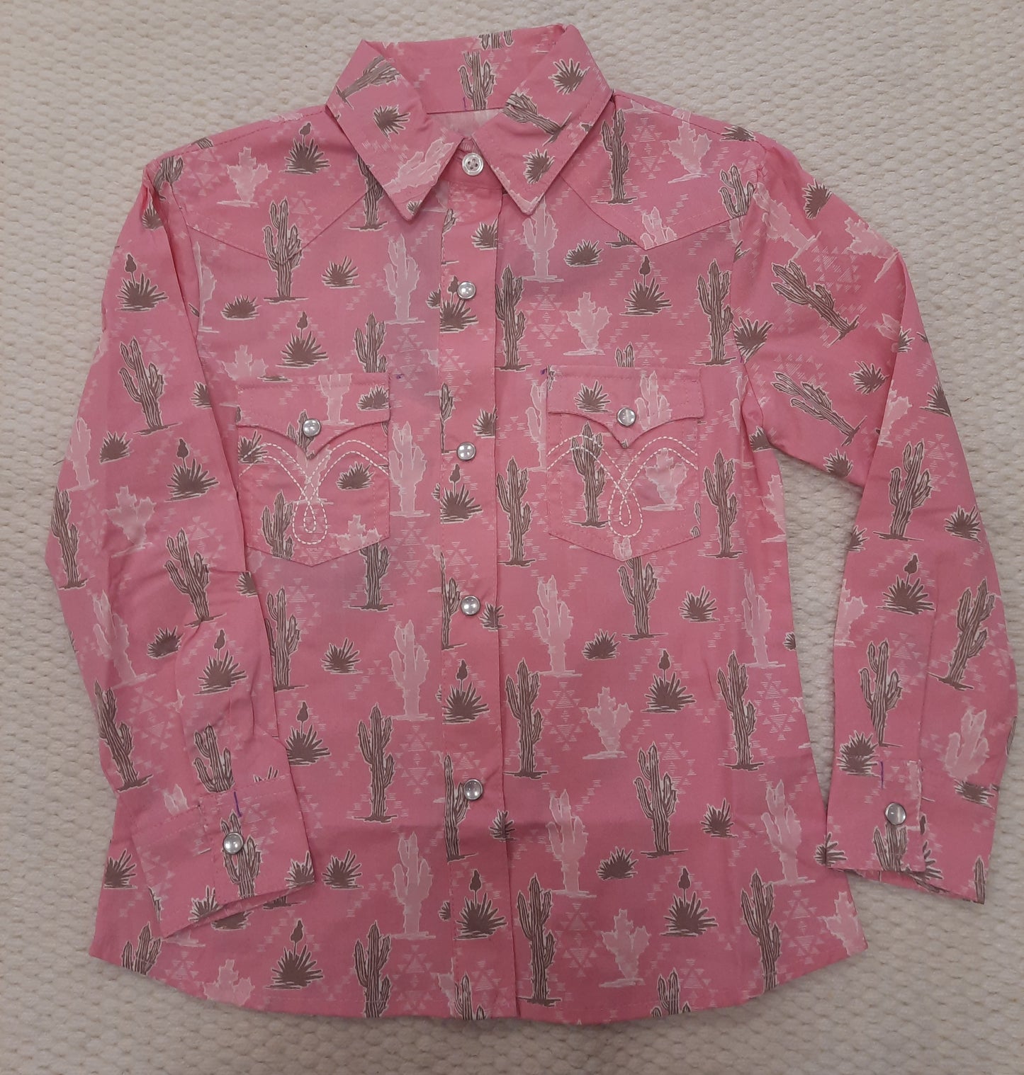 Girls Pink Cactus Snap