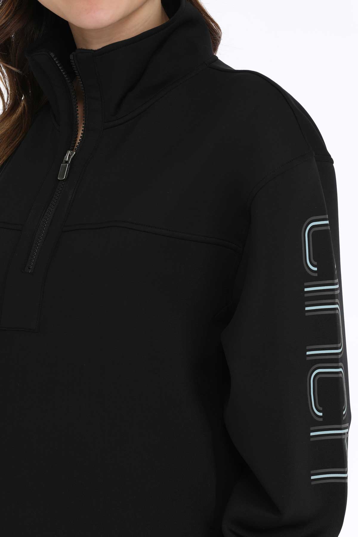 Womens Black 1/4 Zip