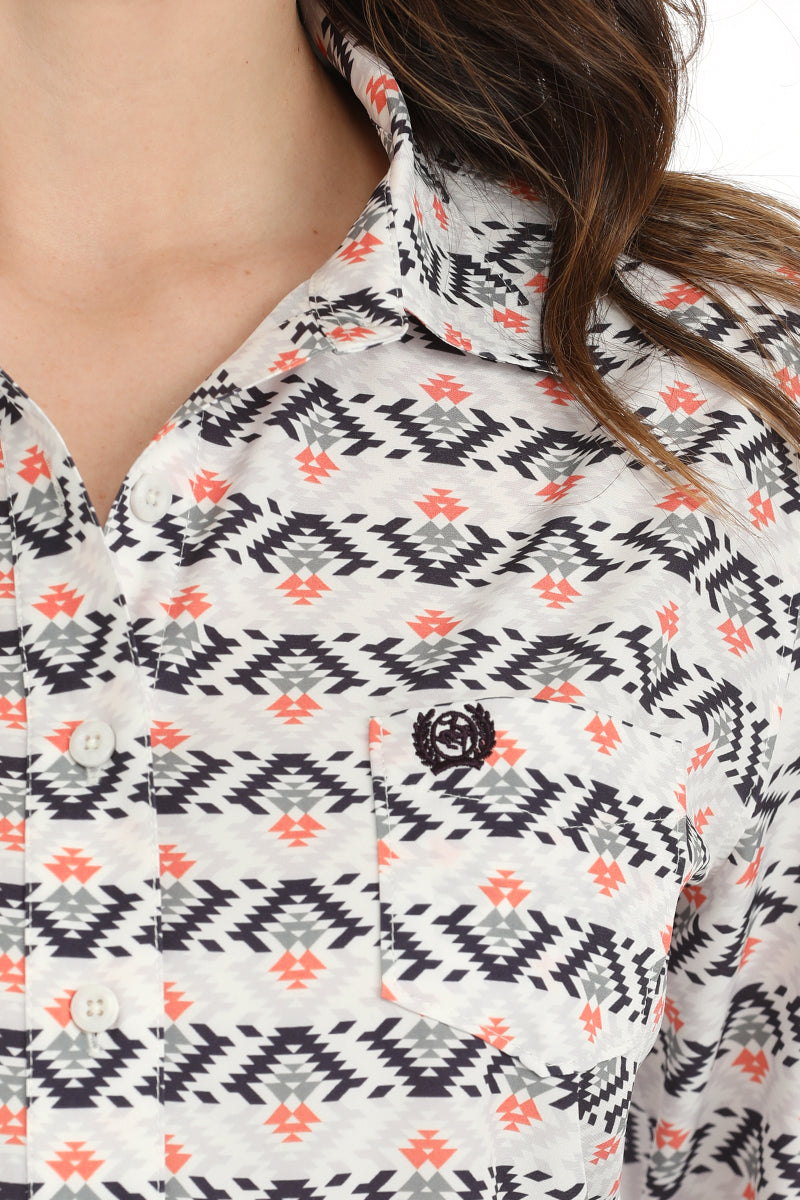 Womens Coral/Black/White Arenaflex Shirt