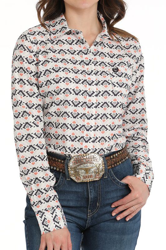 Womens Coral/Black/White Arenaflex Shirt