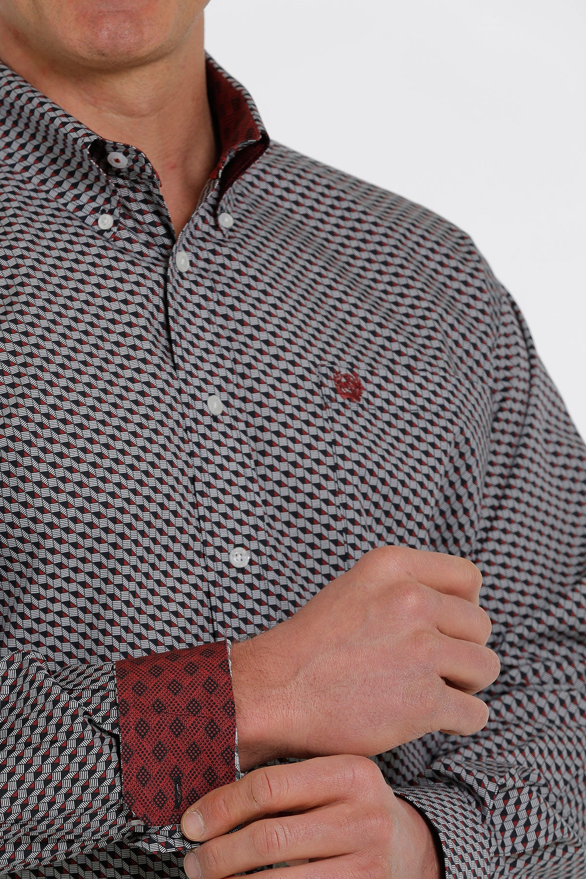 Mens Black/Red Classic Shirt