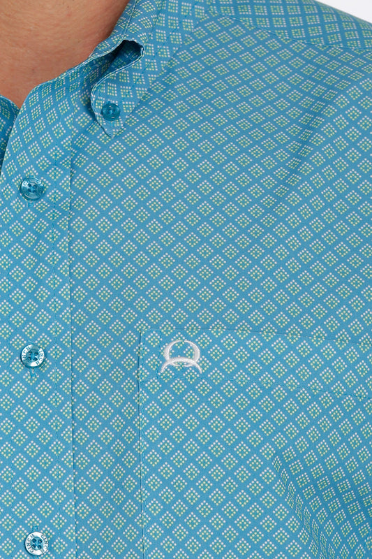 Mens ArenaFlex Blue/Lime Shirt