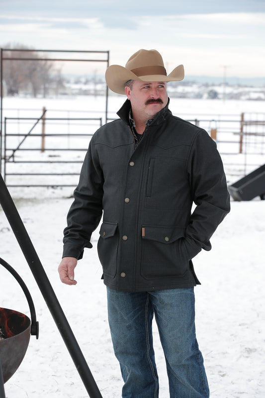 Cinch Mens Charcoal Storm Shield Coat