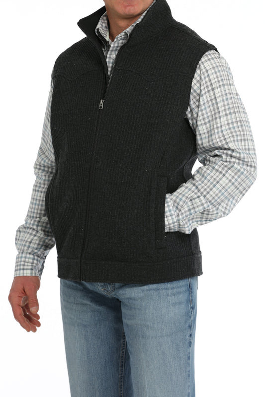 Cinch Zip Front Sweater Vest