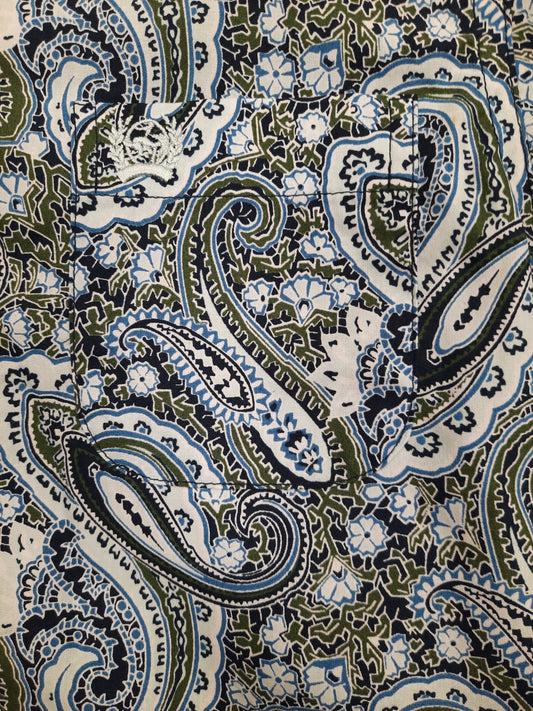 Blue/Green Paisley LS