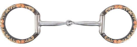 D-Ring Floral Western Smooth Snaffle