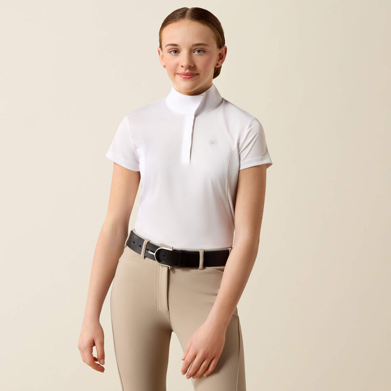 Youth Aptos White Short Sleeve Hunt Show Shirt
