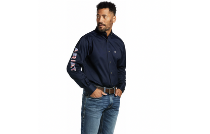 Ariat Navy RWB Team Logo Shirt