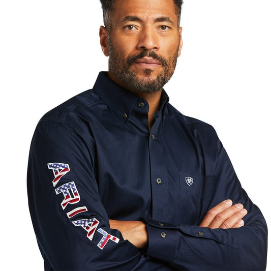 Ariat Navy RWB Team Logo Shirt