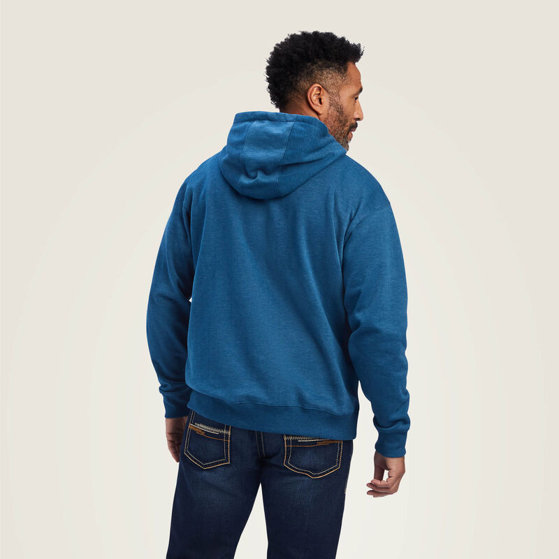 Ariat Mens Poseidon Heather Logo Hooded Sweatshirt