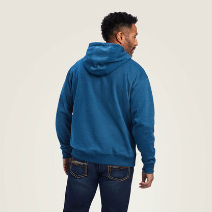 Ariat Mens Poseidon Heather Logo Hooded Sweatshirt