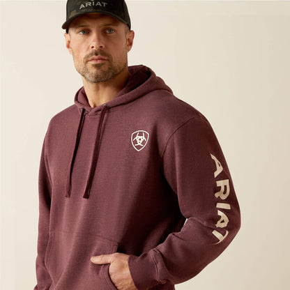 Ariat Mens Logo Hood Malbec