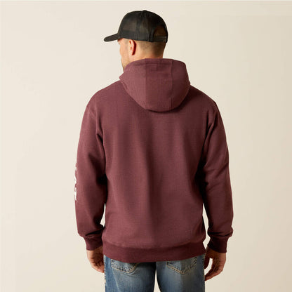 Ariat Mens Logo Hood Malbec
