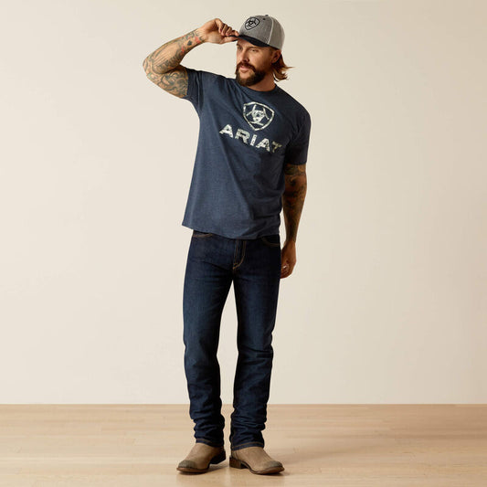 Ariat Mens Digi Camo Blue T-Shirt