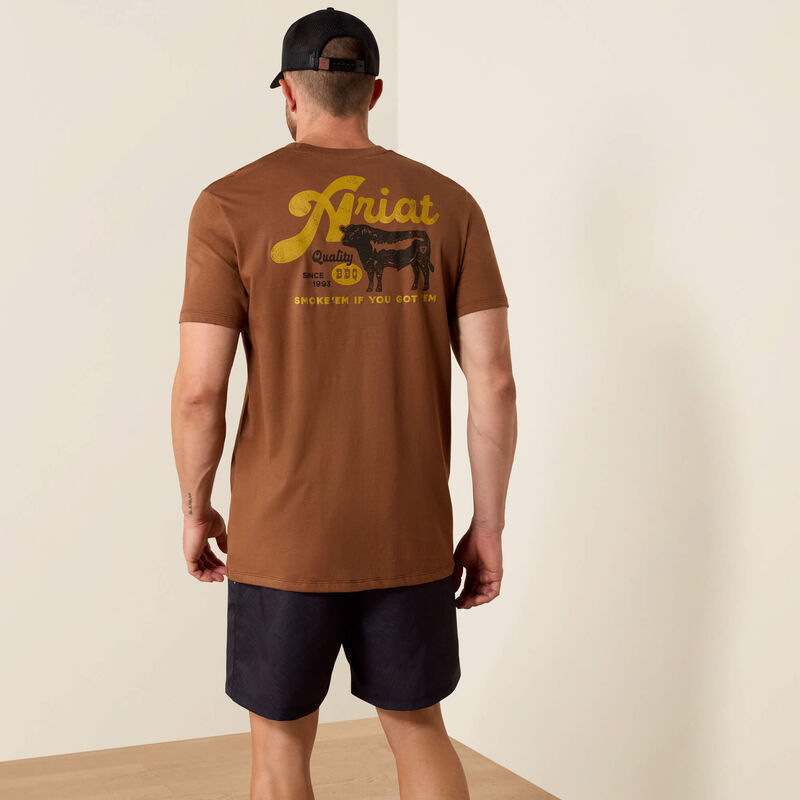 Mens Ariat BBQ Smoke T-shirt