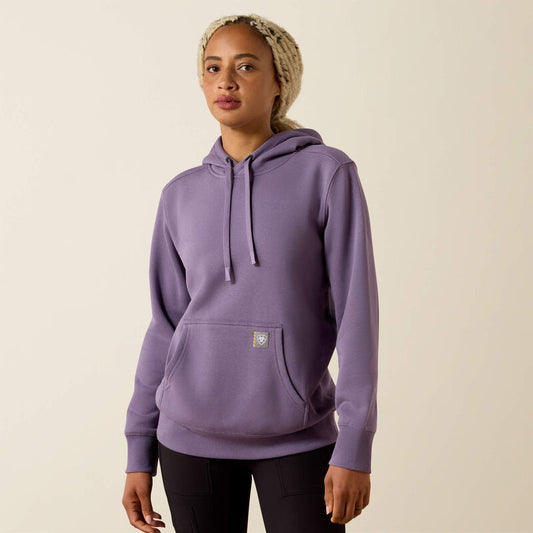 Ariat Womens Rebar Lightweight Fleece Hooded Sweatshirt