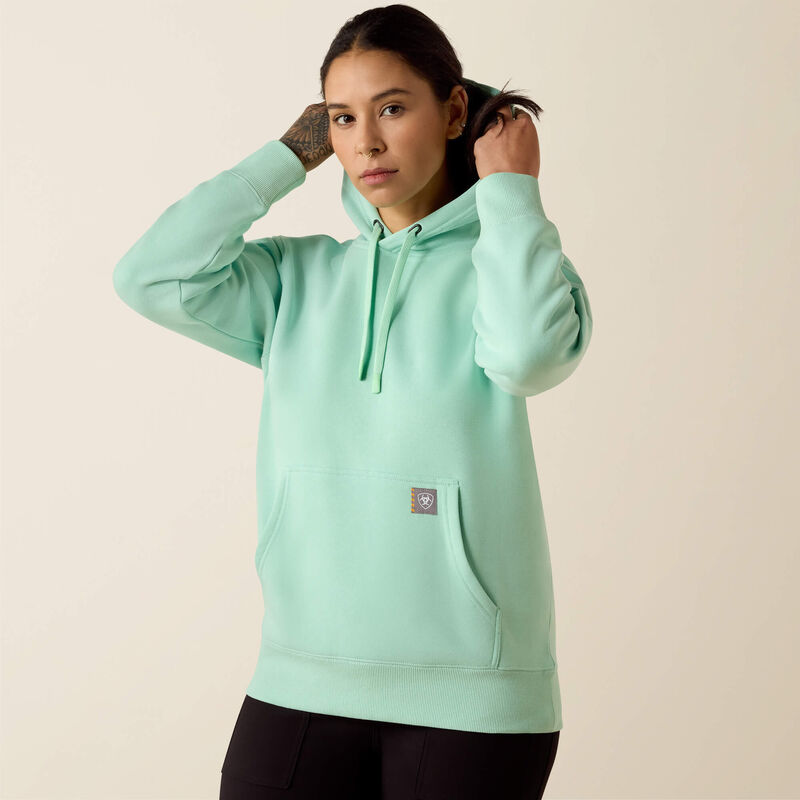 Ariat Womens Rebar Lightweight Fleece Hooded Sweatshirt
