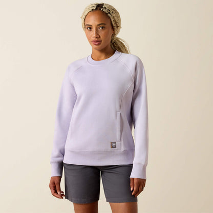 Ariat Womens Rebar Lightweight Fleece Crew Sweatshirt