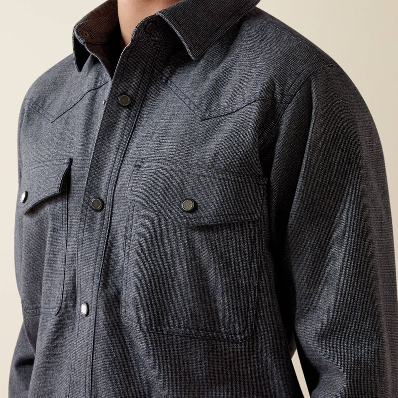 Ariat Mens Charcoal/Black Inkwell Shirt Jacket