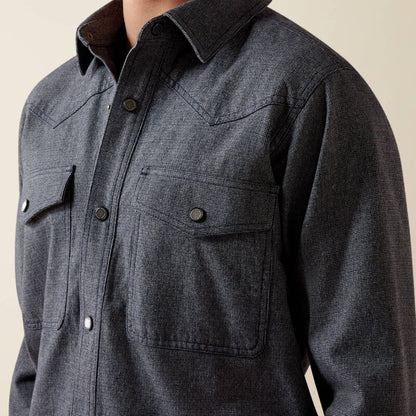 Ariat Mens Charcoal/Black Inkwell Shirt Jacket