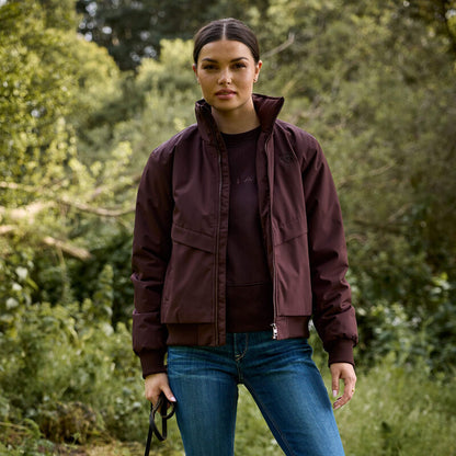 Ariat Womens Chocolate Plum Stable 2.0 Insulated Jacket