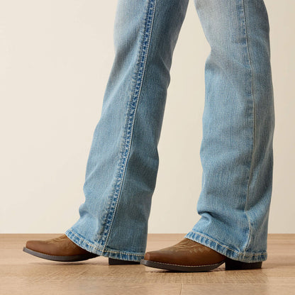 Ariat Girls Boot Cut Light Wash Jean