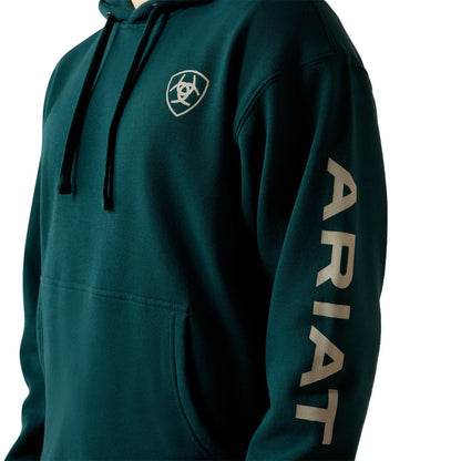 Mens Ariat Sea Moss Logo Hooded Sweatshirt
