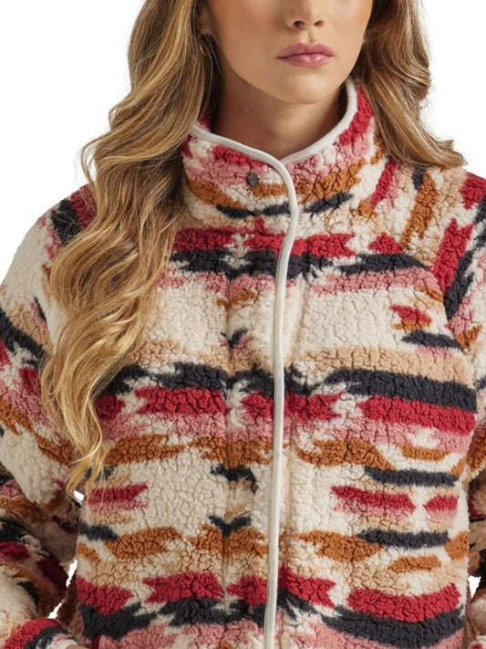 Cream/Red Berber Jacket